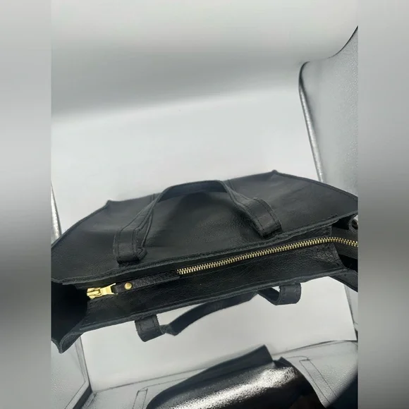 Portland Leather Goods Large Lola pebbled black north south PLG - Picture 4 of 10